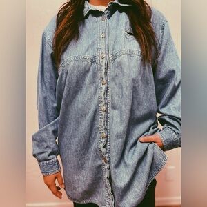 Vintage Cherokee Mens Denim Shirt